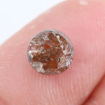 Natural Brownish-Orange Colored Diamond Round Brilliant Cut Diamond Loose Stone For Custom Jewerly 
