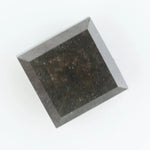 Square-cut lab-grown black diamond with high clarity and polished facets, perfect for custom jewelry or luxury collections.