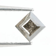 Square-cut lab-grown black diamond with high clarity and polished facets, perfect for custom jewelry or luxury collections.