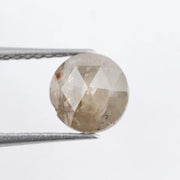 Natural 1.11Ct Round Cut Diamond Grey Coloed Diamond Loose Stone Use For Custom Jewelry 