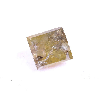 0.42 Carat Natural Yellow Color Princess Cut Salt And Pepper Diamond