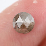 Natural 1.11Ct Round Cut Diamond Grey Coloed Diamond Loose Stone Use For Custom Jewelry 