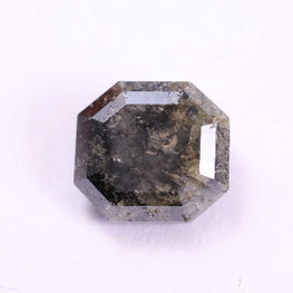 1.90 Carat Natural Black Yellow Salt and Pepper Octagonal Shape Diamond ( 7.09*6.72*4.02 )