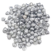 unique grey raw diamond with an irregular uncut rough profile for jewelry projects