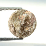 brown colour diamond 0.86 carat round diamond ring natural
