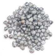 unique grey raw diamond with an irregular uncut rough profile for jewelry projects