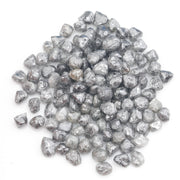 unique grey raw diamond with an irregular uncut rough profile for jewelry projects