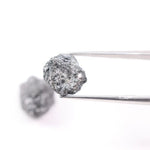 Salt and pepper inclusions. Untreated natural stones for custom engagement rings.