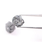 Salt and pepper inclusions. Untreated natural stones for custom engagement rings.