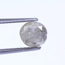 1.06 Carat Natural Grey Color Round Shape Salt And Pepper Diamond