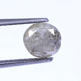 1.06 Carat Natural Grey Color Round Shape Salt And Pepper Diamond