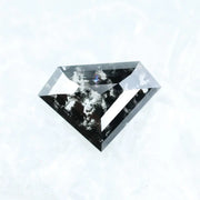 5.63 Ct White and Black Pentagon Cut CVD Lab Grown Diamond Loose Stone for Custom Jewelry Design