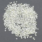 white natural rough crystal stone displayed as a loose uncut raw piece