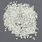 white natural rough crystal stone displayed as a loose uncut raw piece