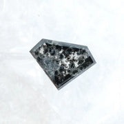 5.63 Ct White and Black Pentagon Cut CVD Lab Grown Diamond Loose Stone for Custom Jewelry Design