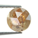 orange colour diamond 0.71 carat natural round cut diamond