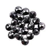 Natural loose black rose cut diamond lot for jewelry making, rustic ethical diamond stones perfect for minimalist engagement ring and artisan custom jewelry designs