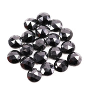 Natural loose black rose cut diamond lot for jewelry making, rustic ethical diamond stones perfect for minimalist engagement ring and artisan custom jewelry designs