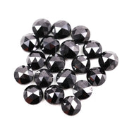Natural loose black rose cut diamond lot for jewelry making, rustic ethical diamond stones perfect for minimalist engagement ring and artisan custom jewelry designs