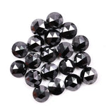 Natural loose black rose cut diamond lot for jewelry making, rustic ethical diamond stones perfect for minimalist engagement ring and artisan custom jewelry designs