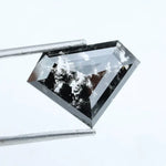 5.63 Ct White and Black Pentagon Cut CVD Lab Grown Diamond Loose Stone for Custom Jewelry Design