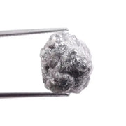 Grey diamond ring with a sophisticated, smoky grey stone, set in white gold, highlighting its elegant and unique aesthetic.