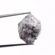 Grey diamond ring with a sophisticated, smoky grey stone, set in white gold, highlighting its elegant and unique aesthetic.