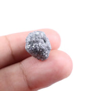 Grey diamond ring with a sophisticated, smoky grey stone, set in white gold, highlighting its elegant and unique aesthetic.