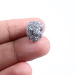 Grey diamond ring with a sophisticated, smoky grey stone, set in white gold, highlighting its elegant and unique aesthetic.
