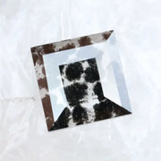 Unique 3.79 Ct Salt & Pepper CVD Diamond, Square Cut Loose Stone Perfect for Ring Design