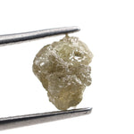1.13 carat yellow uncut natural diamond with a rough surface for custom jewelry making