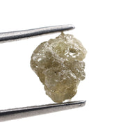 1.13 carat yellow uncut natural diamond with a rough surface for custom jewelry making