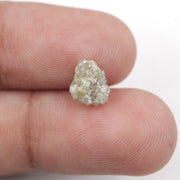 1.13 carat yellow uncut natural diamond with a rough surface for custom jewelry making