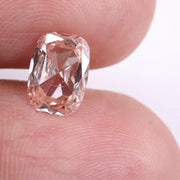 1.11 Ct Cushion Cut Pink Lab Grown Diamond – Ethical Eco-Friendly Loose Diamond (6.8 x 8.0 x 2.6 MM), Sustainable Stone for Wedding Jewelry & Engagement Rings