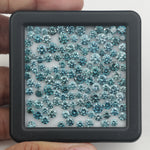 blue color vs-si round diamond ring, round brilliant cut diamond