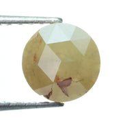 natural yellow diamond, round rose cut diamond, buy natural diamond 