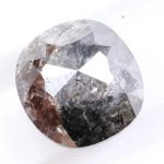 1.84 Ct cushion cut gray black diamond loose stone with deep tone and elegant sparkle