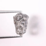 Raw natural gray diamond pair for bespoke jewelry. Unique, conflict-free diamond