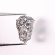 Raw natural gray diamond pair for bespoke jewelry. Unique, conflict-free diamond