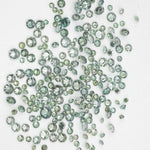 green color round diamond engagement ring, brilliant cut round diamond