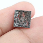 Unique 3.79 Ct Salt & Pepper CVD Diamond, Square Cut Loose Stone Perfect for Ring Design