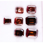 Fancy brown emerald cut lab grown diamond loose stone, octagon step cut for custom engagement ring and fine jewelry