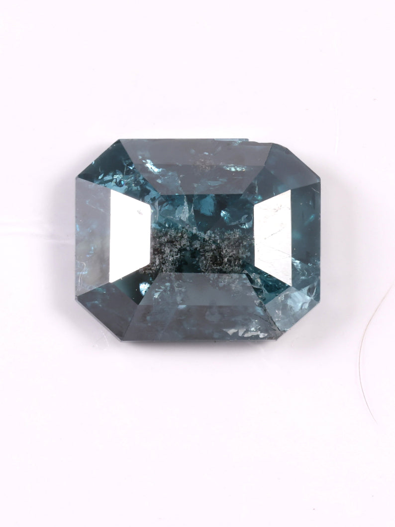 0.70 CT Asscher Cut Fancy Blue Lab Grown Diamond
