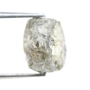 natural rough diamond grey with raw gemstone texture for jewelry making.