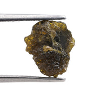 1.81 carat yellow natural diamond in raw, unpolished form for a custom ring design