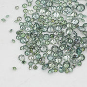 green color round diamond engagement ring, brilliant cut round diamond