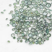 0.8–2.2 MM Green Round Brilliant Natural Diamond Loose SI-I3 Stone For Fine Jewelry