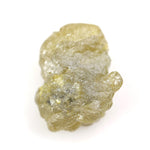 1.18 carat yellow raw diamond with a natural unpolished surface for a custom gold ring setting