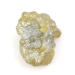 1.18 carat yellow raw diamond with a natural unpolished surface for a custom gold ring setting