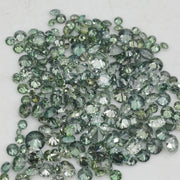 green color round diamond engagement ring, brilliant cut round diamond